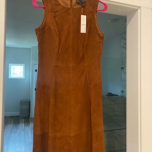 White House Black Market Genuine Leather Dress